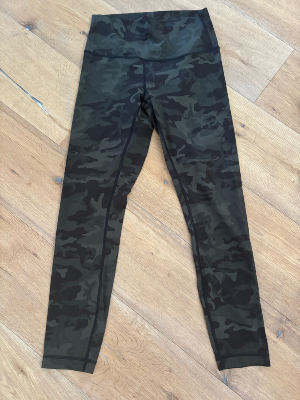 lululemon athletica Camo High-Rise Leggings in Olive/Black